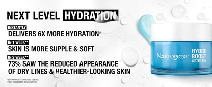 Neutrogena Hydro Boost Water Gel Moisturiser 50ml, with Hyaluronic Acid for Dry Skin, Oil-free, Up to 72 hours