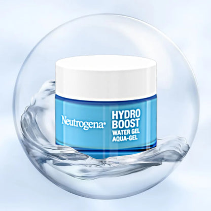 Neutrogena Hydro Boost Water Gel Moisturiser 50ml, with Hyaluronic Acid for Dry Skin, Oil-free, Up to 72 hours