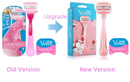 Original Gillette Venus Razor Aloe Lady Shaving Razors & White Tea Razor with Replace Blades Body Bikini Legs Arms Underarms