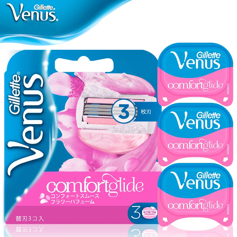 Original Gillette Venus Razor Aloe Lady Shaving Razors & White Tea Razor with Replace Blades Body Bikini Legs Arms Underarms