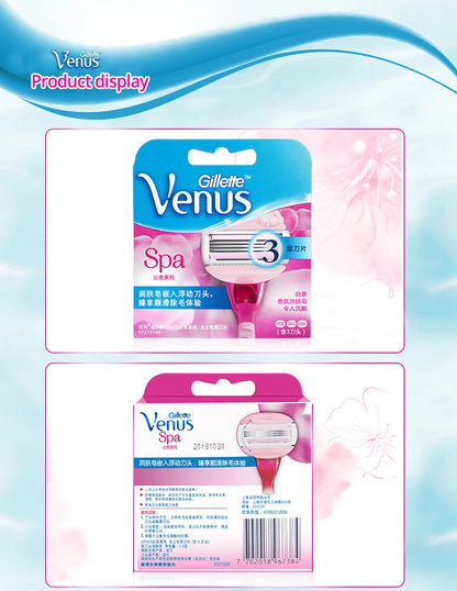 Original Gillette Venus Razor Aloe Lady Shaving Razors & White Tea Razor with Replace Blades Body Bikini Legs Arms Underarms