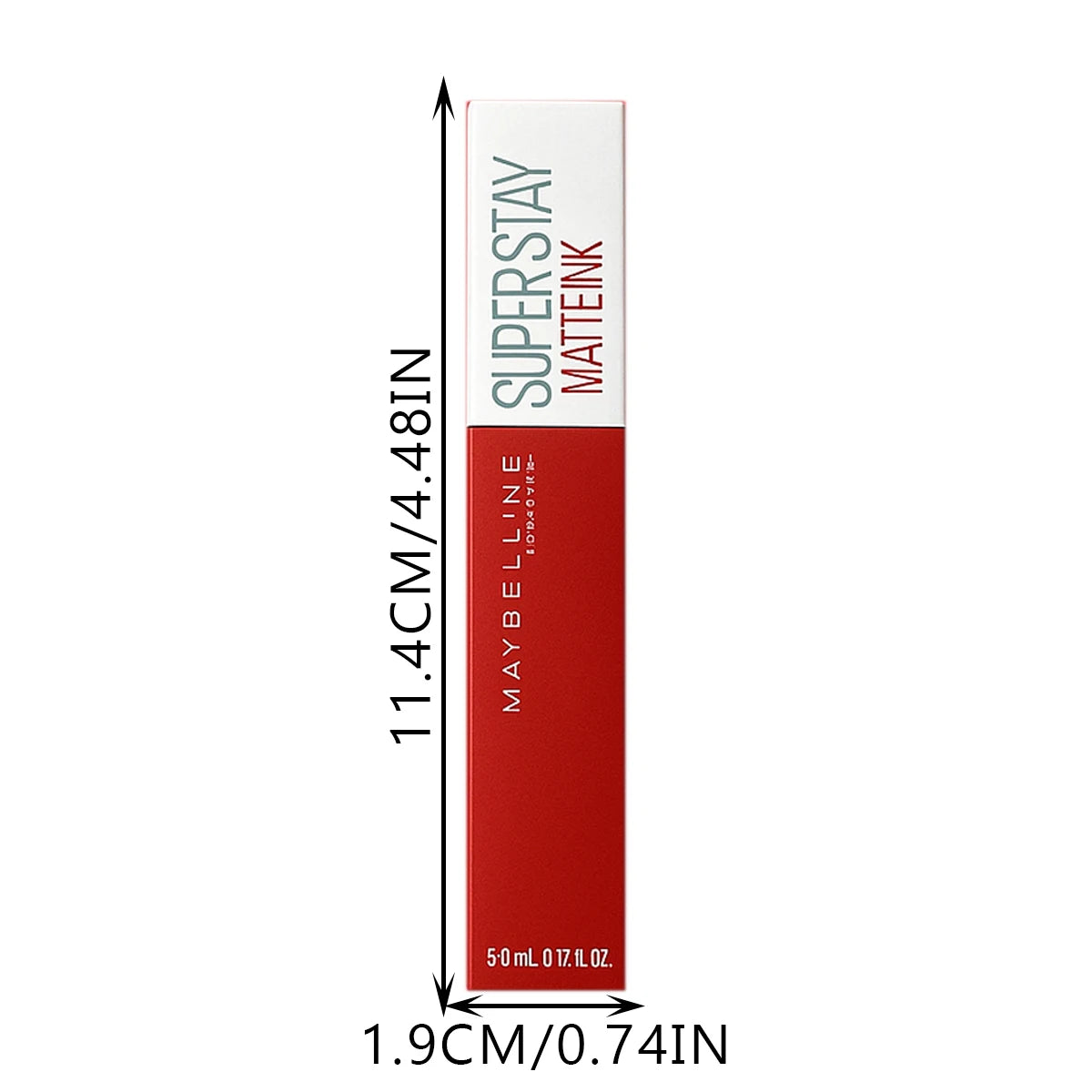 Maybelline Kiss Lipstick Matte Long-Lasting Non-Stick Cup Mirror Moisturizing #117 Retro Brick Red Glossy Lip Glaze