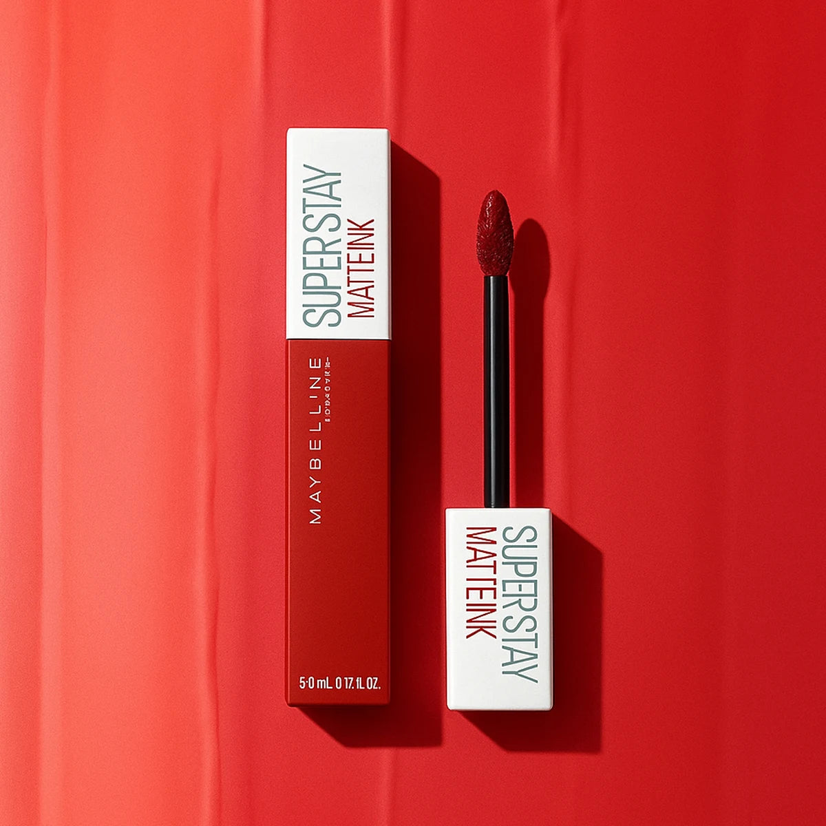 Maybelline Kiss Lipstick Matte Long-Lasting Non-Stick Cup Mirror Moisturizing #117 Retro Brick Red Glossy Lip Glaze