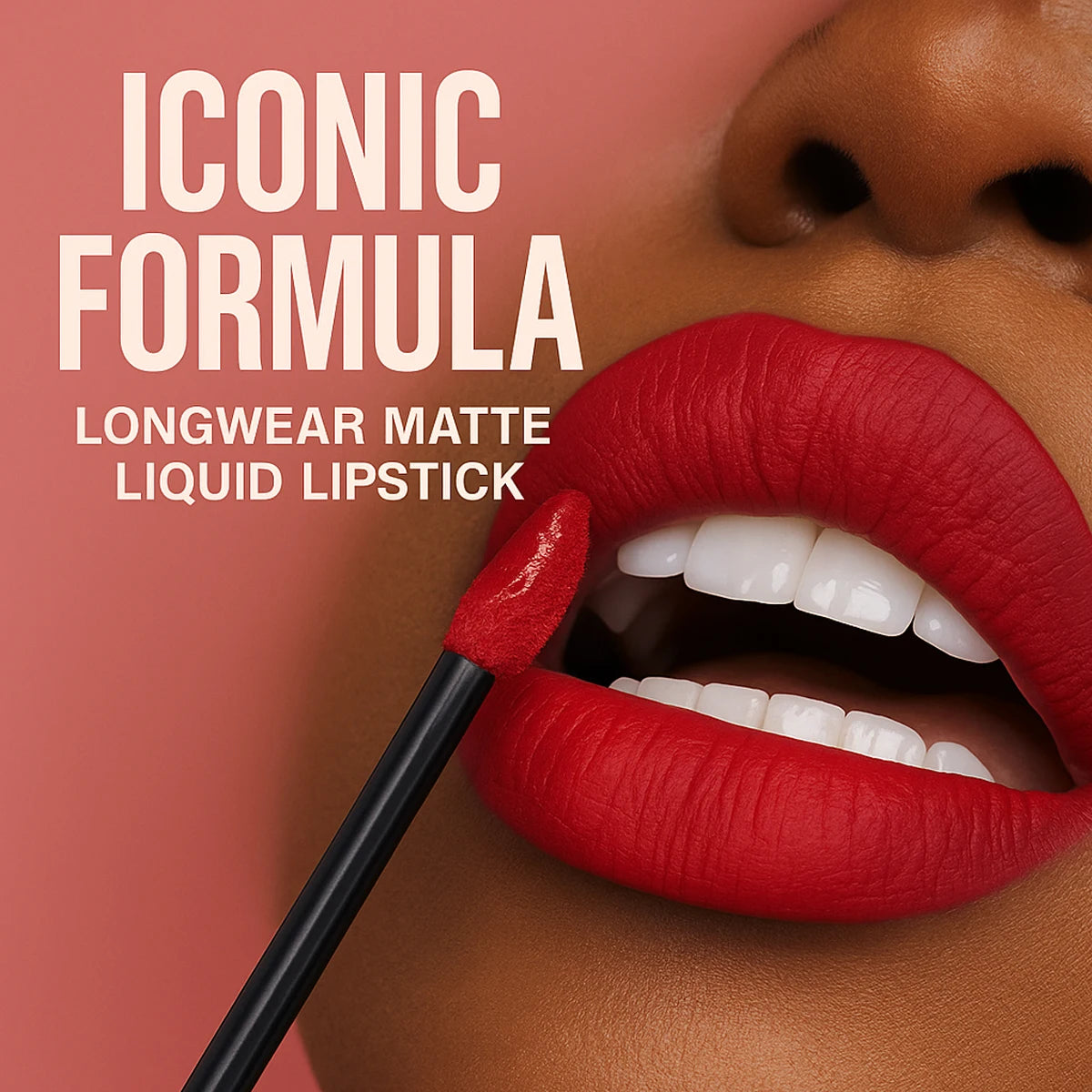 Maybelline Kiss Lipstick Matte Long-Lasting Non-Stick Cup Mirror Moisturizing #117 Retro Brick Red Glossy Lip Glaze